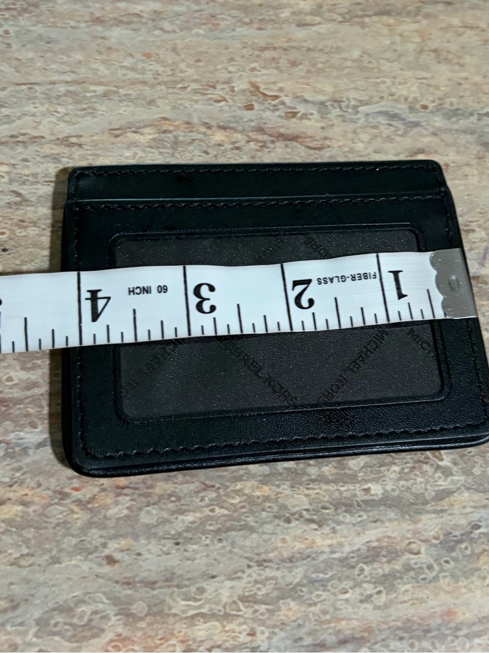 NWOT Michael Kors Black and White Patterned Geometric Card Holder with Gold Logo - Picture 11 of 11